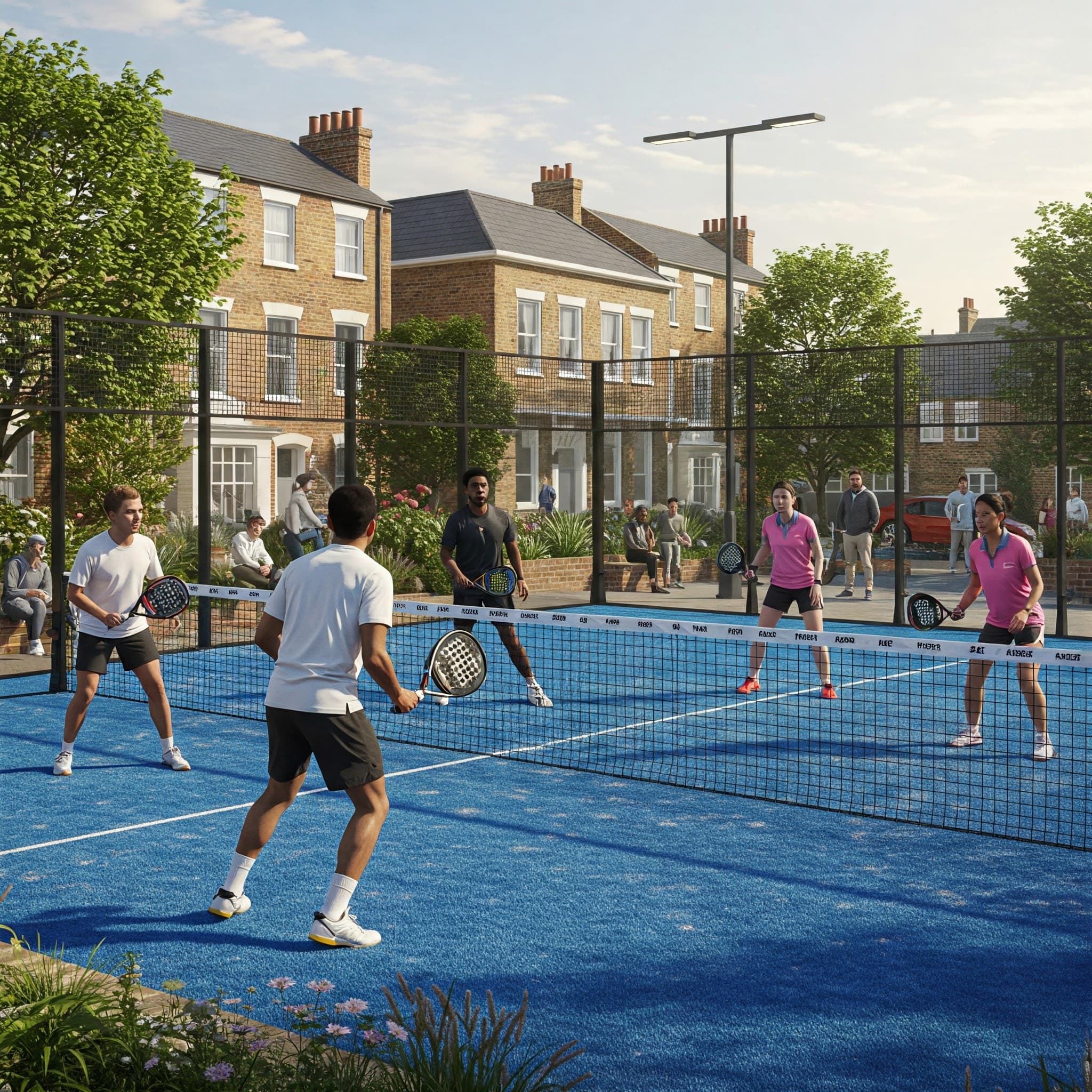 Padel Action Shot